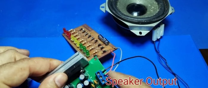 Ultra-simple level indicator without transistors and microcircuits