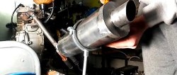 How to make a full-fledged muffler from cheap materials