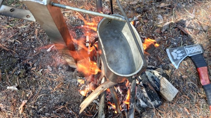 Kamp kızartma tavası ve tencere için tutucu nasıl yapılır