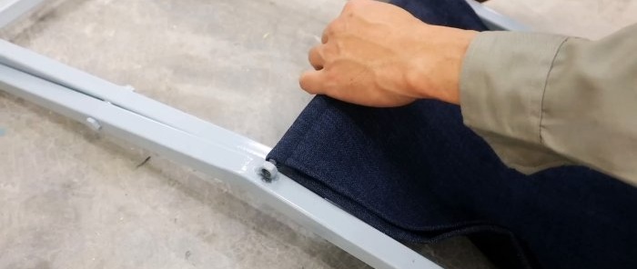 How to make a simple and lightweight folding chair from profile sections