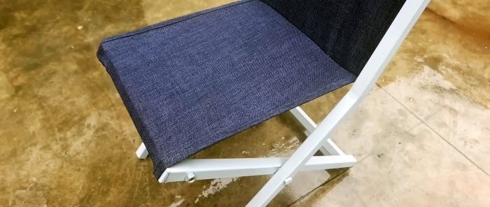 Come realizzare una sedia pieghevole semplice e leggera con sezioni di profilo