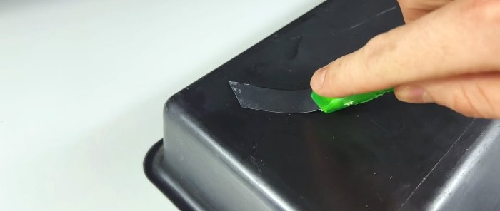 En original måde at reparere ødelagt plastik på