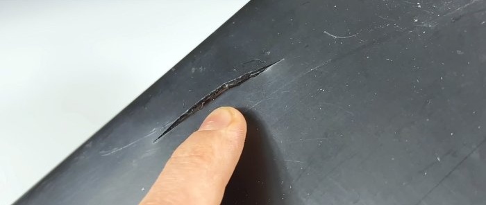 Una forma original de arreglar plástico roto