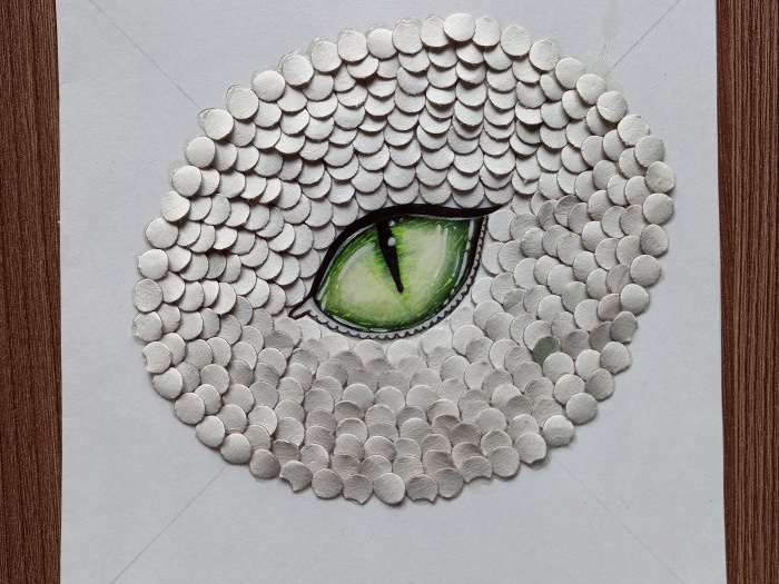 Dragon's Eye - DIY dekorativ panel med symbolen för 2024