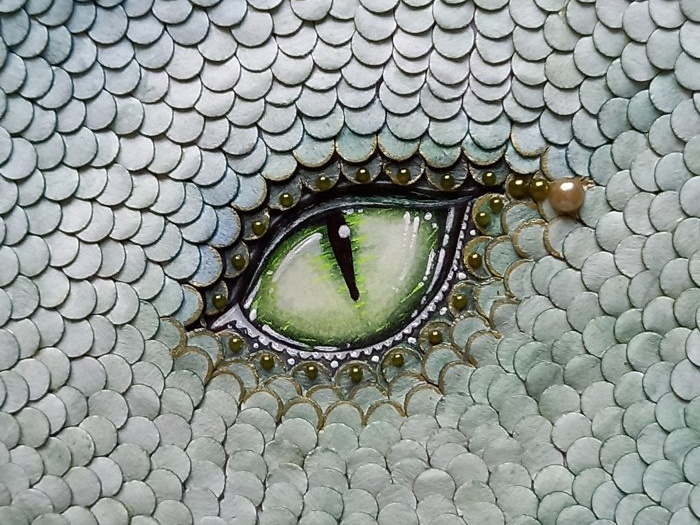 Dragon's Eye - panel dekoracyjny DIY z symbolem roku 2024