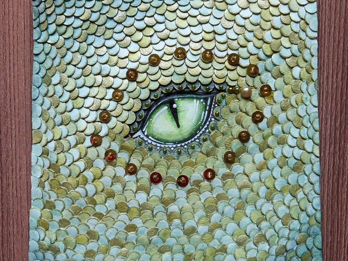 Dragon's Eye - DIY dekorativ panel med symbolen för 2024