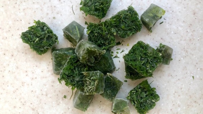 How to freeze dill, parsley and other greens - basic rules