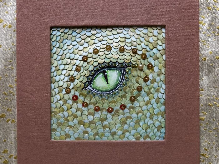 Olho de Dragão - painel decorativo DIY com o símbolo de 2024