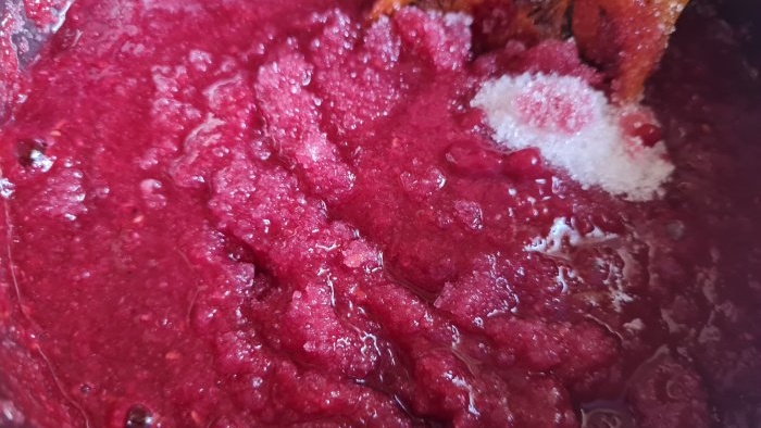 Raspberry jam na walang mga pampalapot