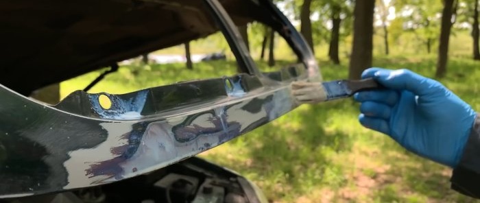 Comment peindre une voiture sans garage, même en forêt