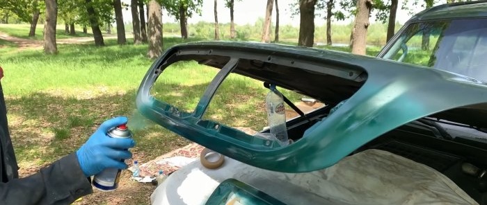 Hogyan kell festeni egy autót garázs nélkül, még az erdőben is