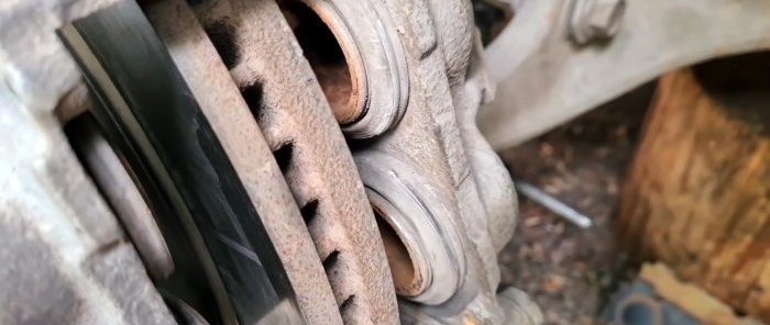 How to sharpen a brake disc without a lathe and even without dismantling