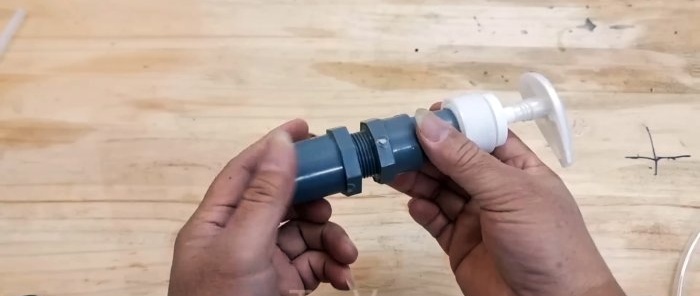 How to make a stationary dispenser from a regular bottle