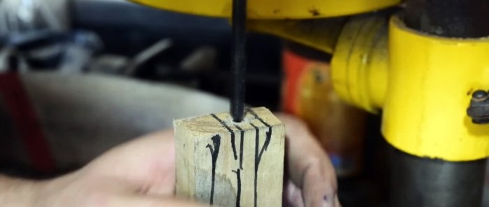 Como consertar uma faca de cozinha com haste quebrada