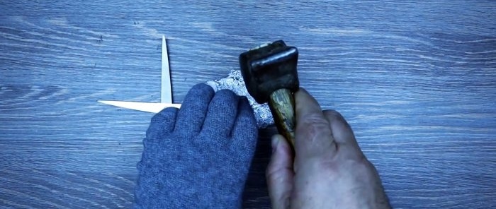 Evde döküm yaparak plastik bir makas halkası nasıl onarılır
