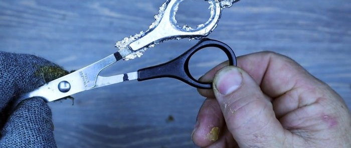 How to restore a plastic scissor ring by casting at home