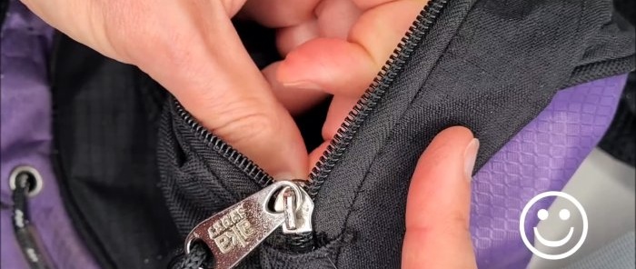 The zipper came apart How to fix it so it doesn’t happen again