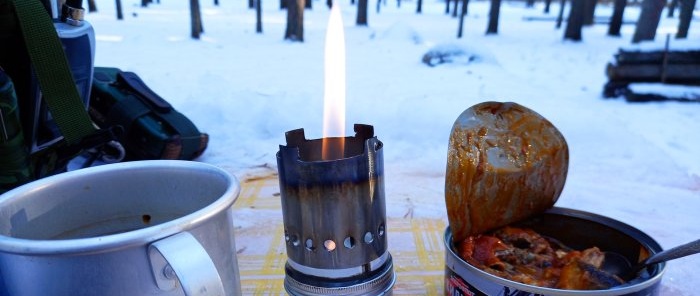How to make a compact but powerful camping burner