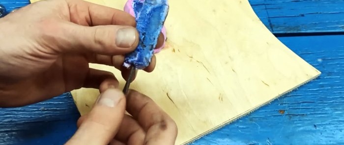 Plástico líquido DIY para preencher moldes e colar tudo
