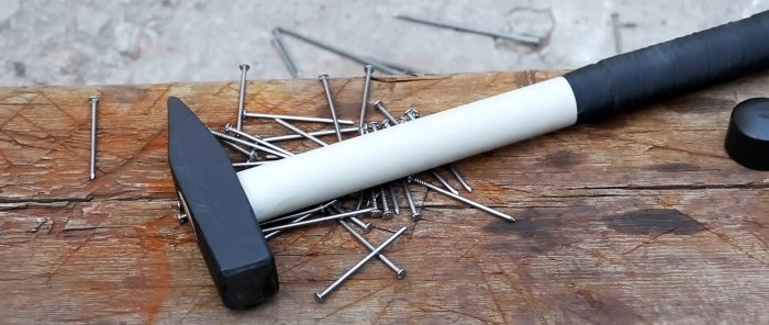 Hogyan készítsünk műanyag kalapács nyél