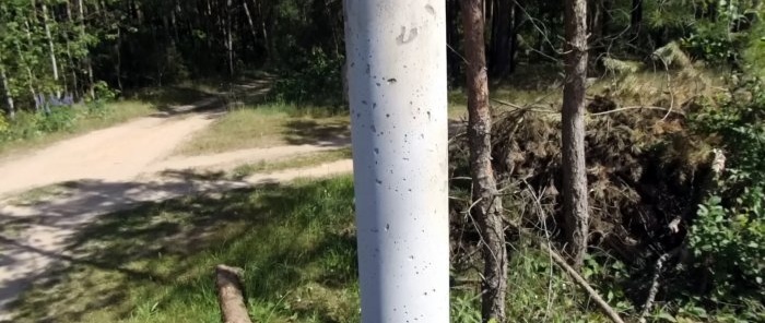 Round concrete fence posts Quickly simple and beautiful
