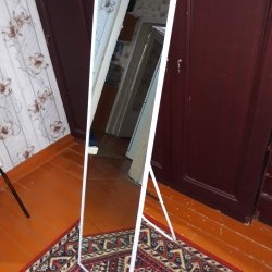 How to assemble a large floor mirror for a minimal price