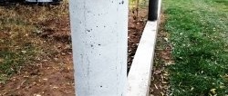 Round concrete fence posts. Fast, simple and beautiful